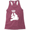 cartoon hands holding diamond Racerback Tank