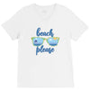 Beach Please V-Neck Tee
