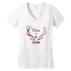 my design Women's V-Neck T-Shirt