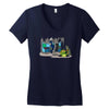 mutant invader Women's V-Neck T-Shirt