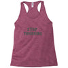 stop twerking Racerback Tank