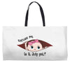 July Peeking Out Baby Girl Weekender Totes