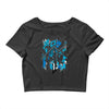 blue vectorfunk Crop Top