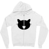 animal black Zipper Hoodie