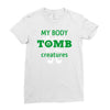 my body is not a tomb! Ladies Fitted T-Shirt