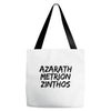 Azarath Metrion Zinthos Tote Bags