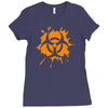 biohazard splat Ladies Fitted T-Shirt