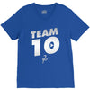 team 10  silver V-Neck Tee