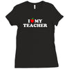 I love my Teacher Ladies Fitted T-Shirt
