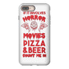 horror movies, pizza and beer iPhone 8 Plus