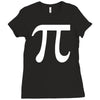 pi symbol Ladies Fitted T-Shirt