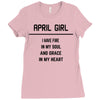 April Girl Ladies Fitted T-Shirt