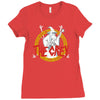 the grey Ladies Fitted T-Shirt