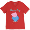 peppa pig uncle pig V-Neck Tee