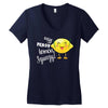 Easy Peasy Lemon Sgueezy Women's V-Neck T-Shirt