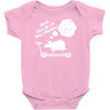 never give up on dreams ladies fitted Baby Onesie