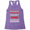 santa only comes once a year grammy is always here to cheer Racerback Tank