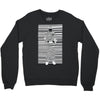 banksy prisoner barcode Crewneck Sweatshirt