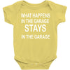 stays in the garage Baby Bodysuit