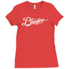 brooklyn script nyc new york city baseball jersey Ladies Fitted T-Shirt