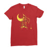 the moon Ladies Fitted T-Shirt