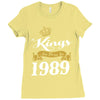 kings are born in 1989 Ladies Fitted T-Shirt