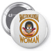 smart strong sensual woman Pin-back button