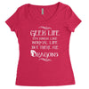 geek life Women's Triblend Scoop T-shirt