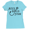 reel girls fish Ladies Fitted T-Shirt