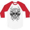 skull viking 3/4 Sleeve Shirt