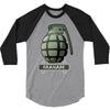 hand grenade military army 3/4 Sleeve Shirt