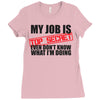 top secret Ladies Fitted T-Shirt