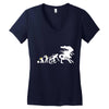 alien evolution   mens funny Women's V-Neck T-Shirt