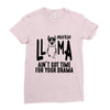nurse lama Ladies Fitted T-Shirt