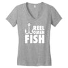 reel legend funn Women's V-Neck T-Shirt