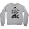 You Cant Scare Me I am Biker Grandfather Crewneck Sweatshirt