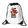crew five fresh Drawstring Bags