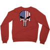 skull u.s.a. back Crewneck Sweatshirt