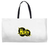 huh bang pow boom splat carto Weekender Totes