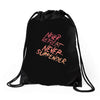 never retreat never surrender Drawstring Bags