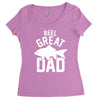 reel great dad Women's Triblend Scoop T-shirt