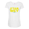 Star Wey Lightsaber Maternity Scoop Neck T-shirt