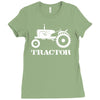 tractor driver for farmer and construction worker Ladies Fitted T-Shirt