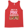 pretty in pink dangerous in camo funny Tank Top