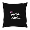 queen libra Throw Pillow