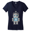 wind up cyberman Women's V-Neck T-Shirt