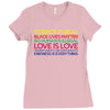 Anti Trump Science is Real Black Lives Matter T shirt Ladies Fitted T-Shirt