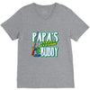 papa's little fishin buddy V-Neck Tee