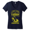 I Don't Need Therapy Just to Go Windsurfing Women's V-Neck T-Shirt