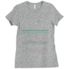 linear landscape Ladies Fitted T-Shirt